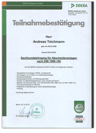 Sachkundelehrgang für Abscheideranlagen